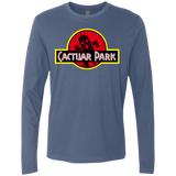 T-Shirts Indigo / Small Cactuar Park Men's Premium Long Sleeve