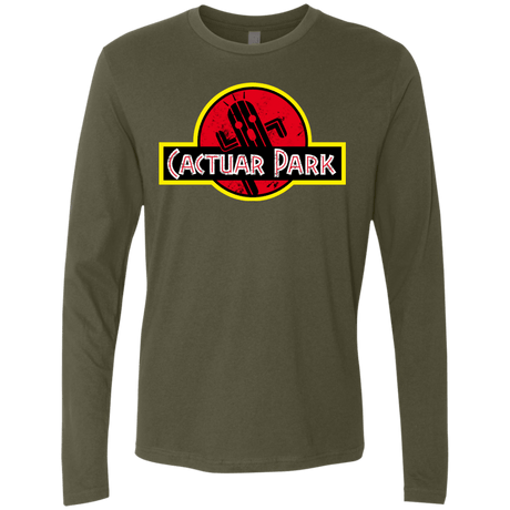 T-Shirts Military Green / Small Cactuar Park Men's Premium Long Sleeve