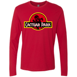 T-Shirts Red / Small Cactuar Park Men's Premium Long Sleeve