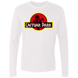 T-Shirts White / Small Cactuar Park Men's Premium Long Sleeve