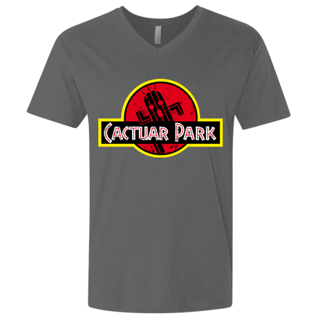 T-Shirts Heavy Metal / X-Small Cactuar Park Men's Premium V-Neck