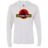 T-Shirts Heather White / X-Small Cactuar Park Triblend Long Sleeve Hoodie Tee