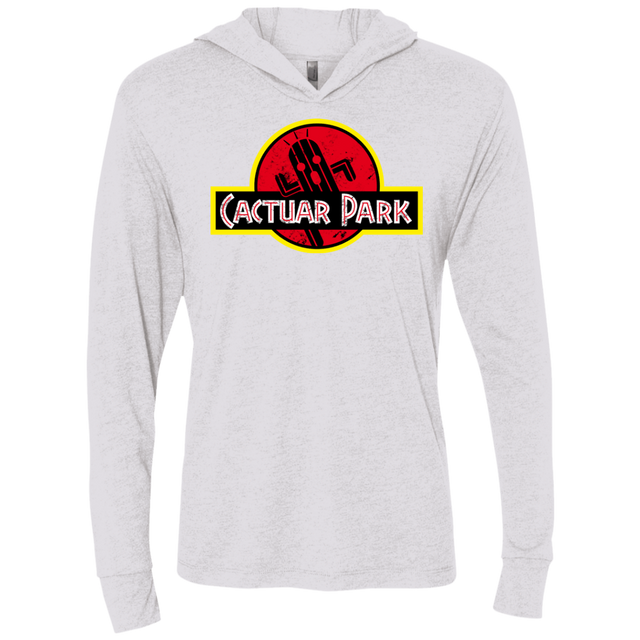 T-Shirts Heather White / X-Small Cactuar Park Triblend Long Sleeve Hoodie Tee