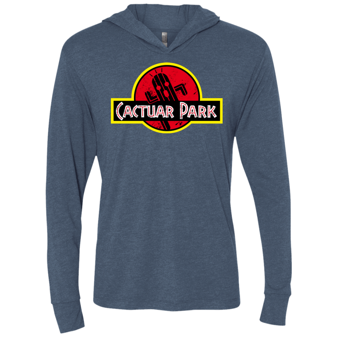 T-Shirts Indigo / X-Small Cactuar Park Triblend Long Sleeve Hoodie Tee