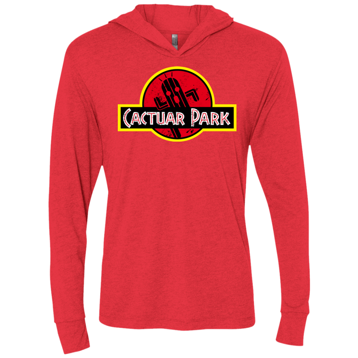 T-Shirts Vintage Red / X-Small Cactuar Park Triblend Long Sleeve Hoodie Tee