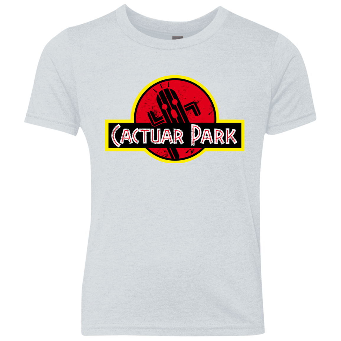 T-Shirts Heather White / YXS Cactuar Park Youth Triblend T-Shirt