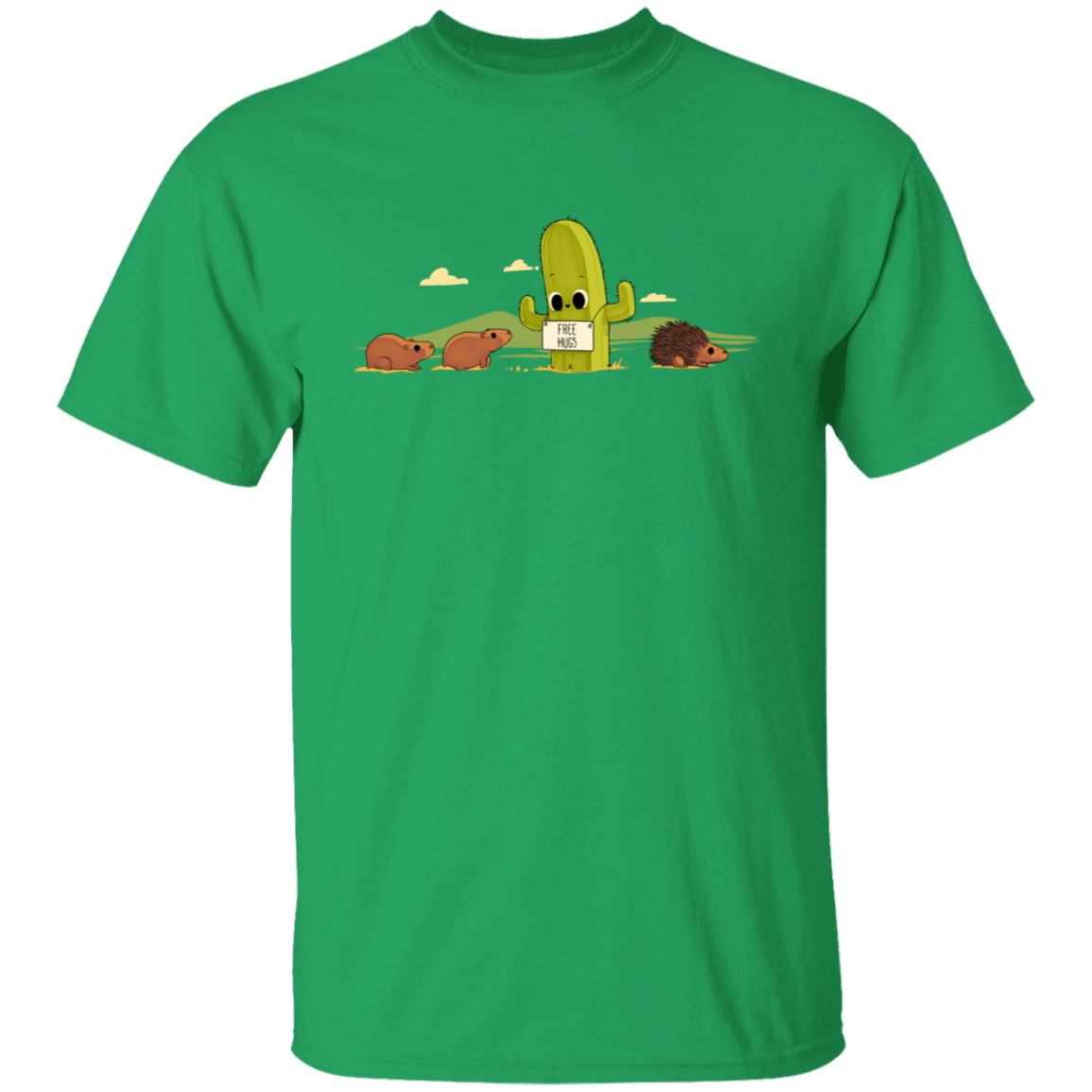 T-Shirts Irish Green / S Cactus Hug T-Shirt