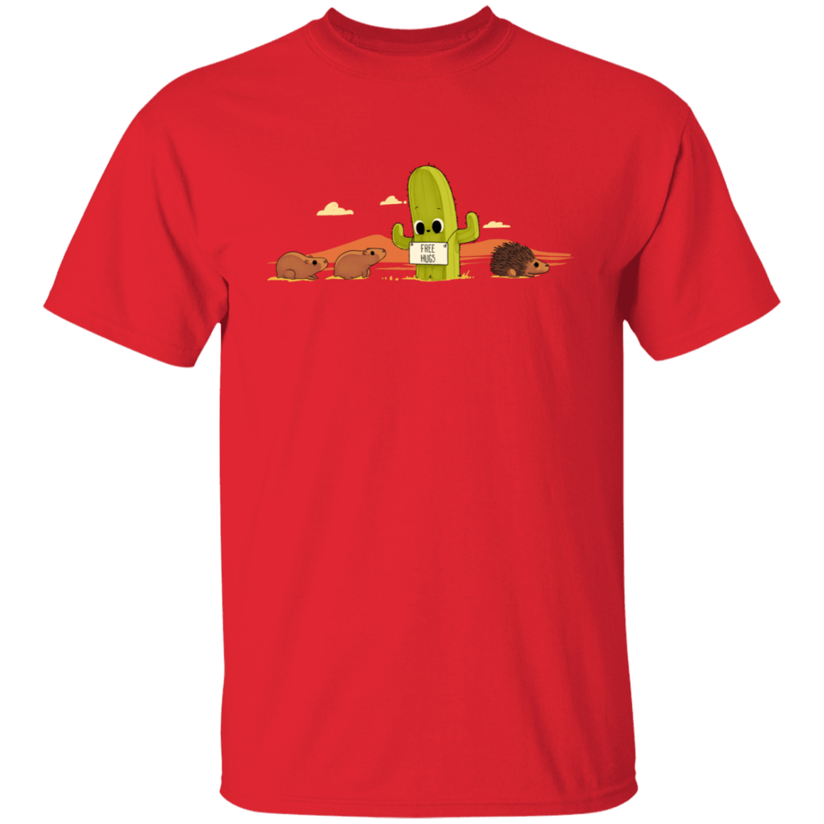 T-Shirts Red / S Cactus Hug T-Shirt