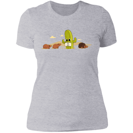 T-Shirts Heather Grey / S Cactus Hug Women's Premium T-Shirt