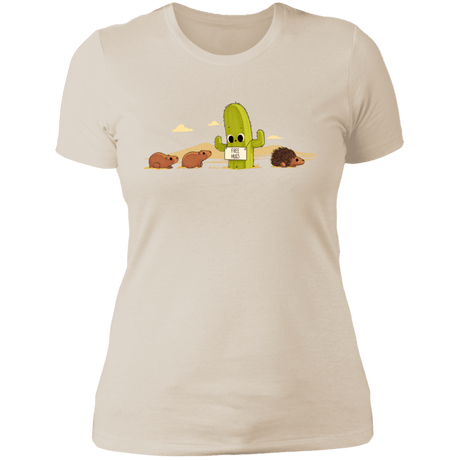 T-Shirts Ivory/ / S Cactus Hug Women's Premium T-Shirt