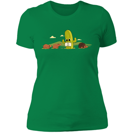T-Shirts Kelly Green / S Cactus Hug Women's Premium T-Shirt