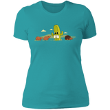 T-Shirts Tahiti Blue / S Cactus Hug Women's Premium T-Shirt