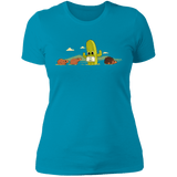T-Shirts Turquoise / S Cactus Hug Women's Premium T-Shirt