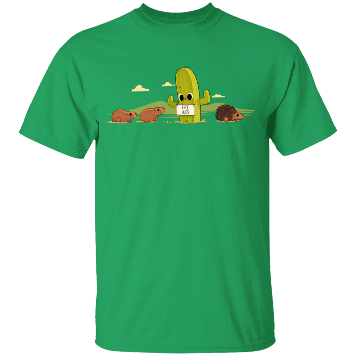 T-Shirts Irish Green / YXS Cactus Hug Youth T-Shirt