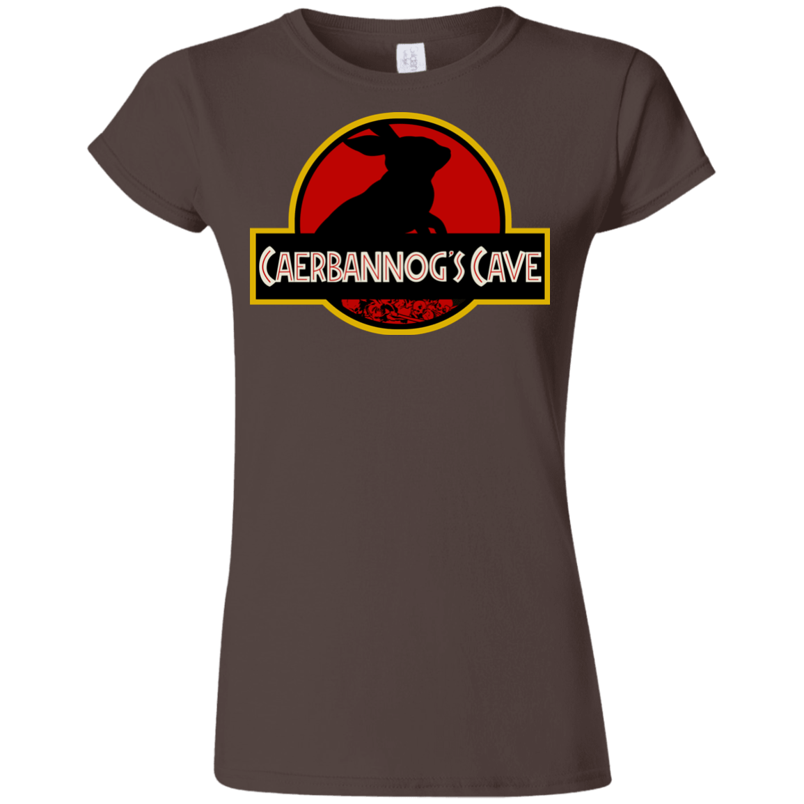 T-Shirts Dark Chocolate / S Caerbannog Cave Junior Slimmer-Fit T-Shirt