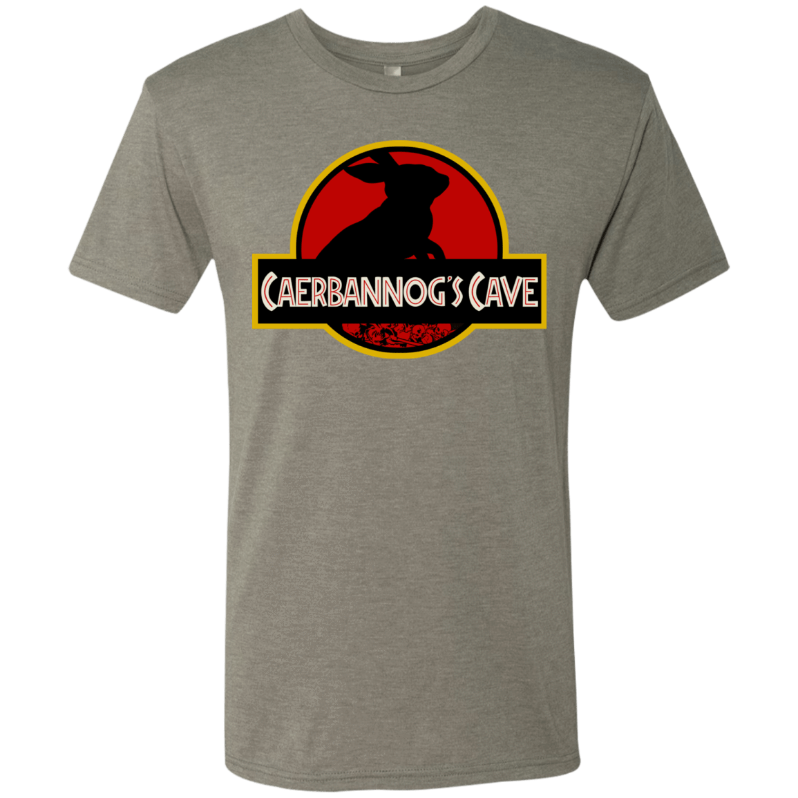T-Shirts Venetian Grey / S Caerbannog Cave Men's Triblend T-Shirt