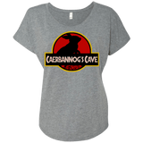 T-Shirts Premium Heather / X-Small Caerbannog Cave Triblend Dolman Sleeve