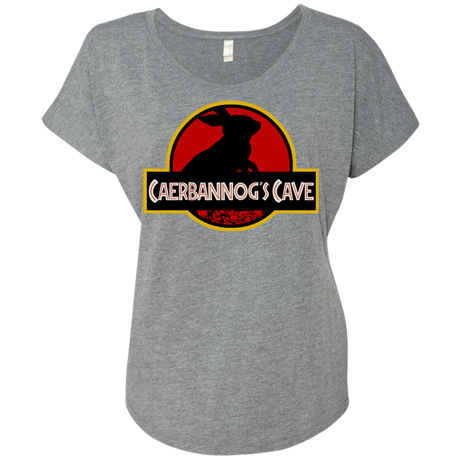 T-Shirts Premium Heather / X-Small Caerbannog Cave Triblend Dolman Sleeve