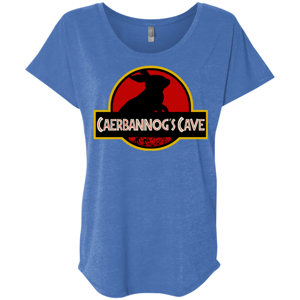 T-Shirts Vintage Royal / X-Small Caerbannog Cave Triblend Dolman Sleeve