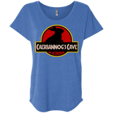 T-Shirts Vintage Royal / X-Small Caerbannog Cave Triblend Dolman Sleeve
