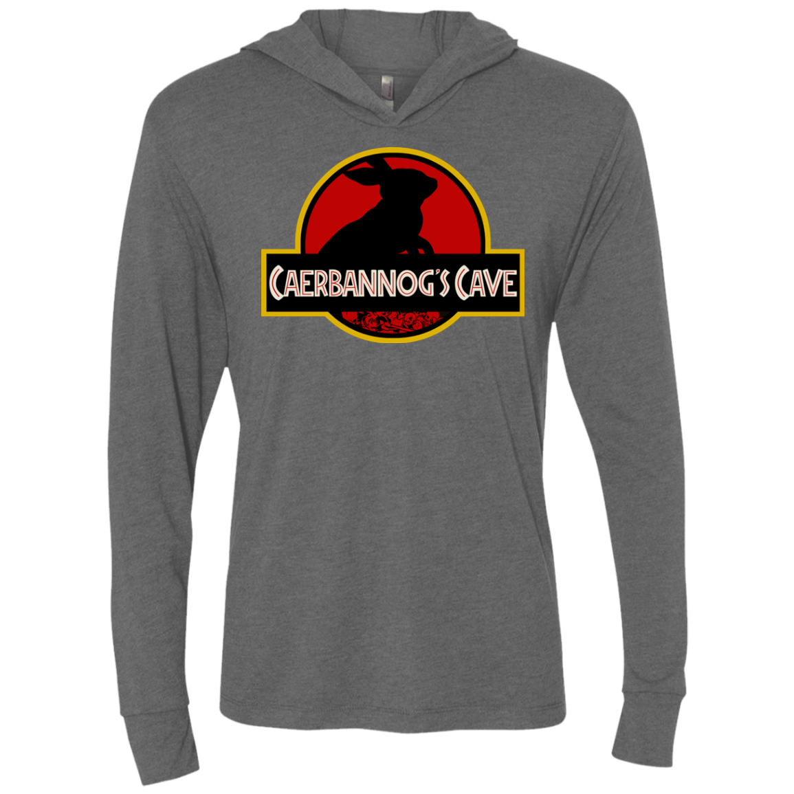 Caerbannog Cave Triblend Long Sleeve Hoodie Tee