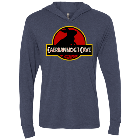 T-Shirts Vintage Navy / X-Small Caerbannog Cave Triblend Long Sleeve Hoodie Tee