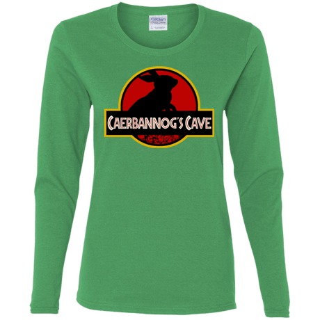 T-Shirts Irish Green / S Caerbannog Cave Women's Long Sleeve T-Shirt