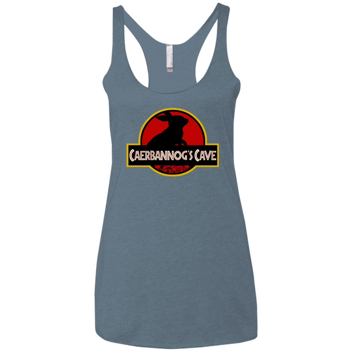 T-Shirts Indigo / X-Small Caerbannog Cave Women's Triblend Racerback Tank