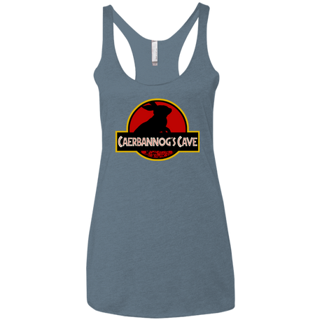 T-Shirts Indigo / X-Small Caerbannog Cave Women's Triblend Racerback Tank