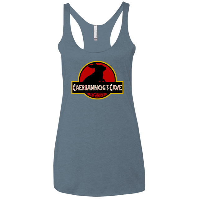 T-Shirts Indigo / X-Small Caerbannog Cave Women's Triblend Racerback Tank