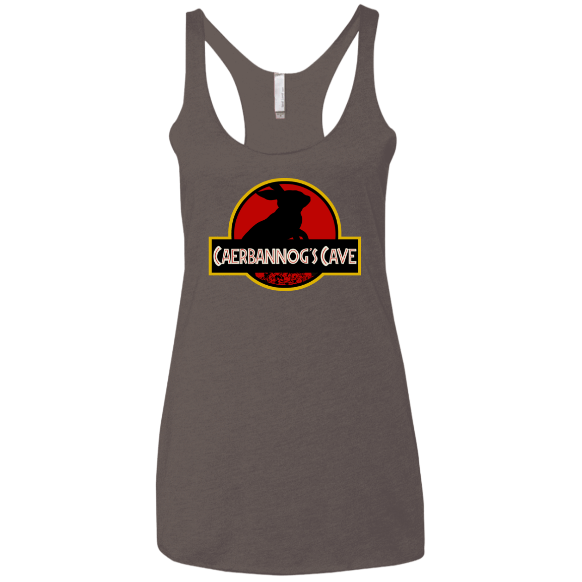 T-Shirts Macchiato / X-Small Caerbannog Cave Women's Triblend Racerback Tank