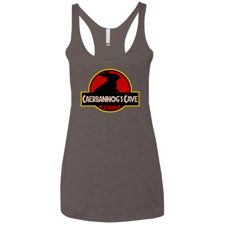 T-Shirts Macchiato / X-Small Caerbannog Cave Women's Triblend Racerback Tank