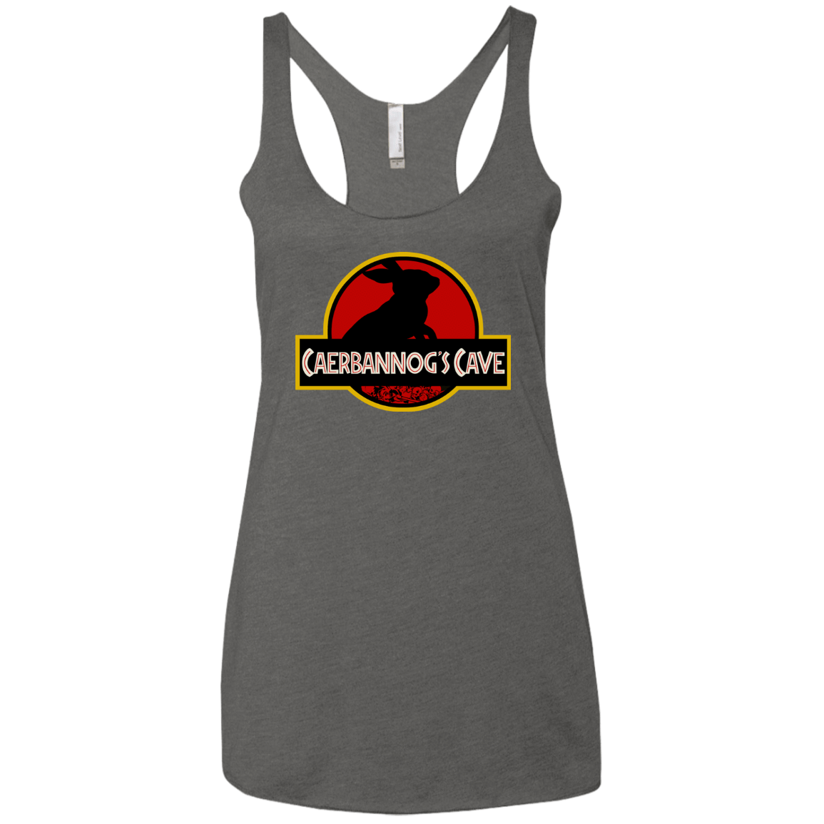 T-Shirts Premium Heather / X-Small Caerbannog Cave Women's Triblend Racerback Tank