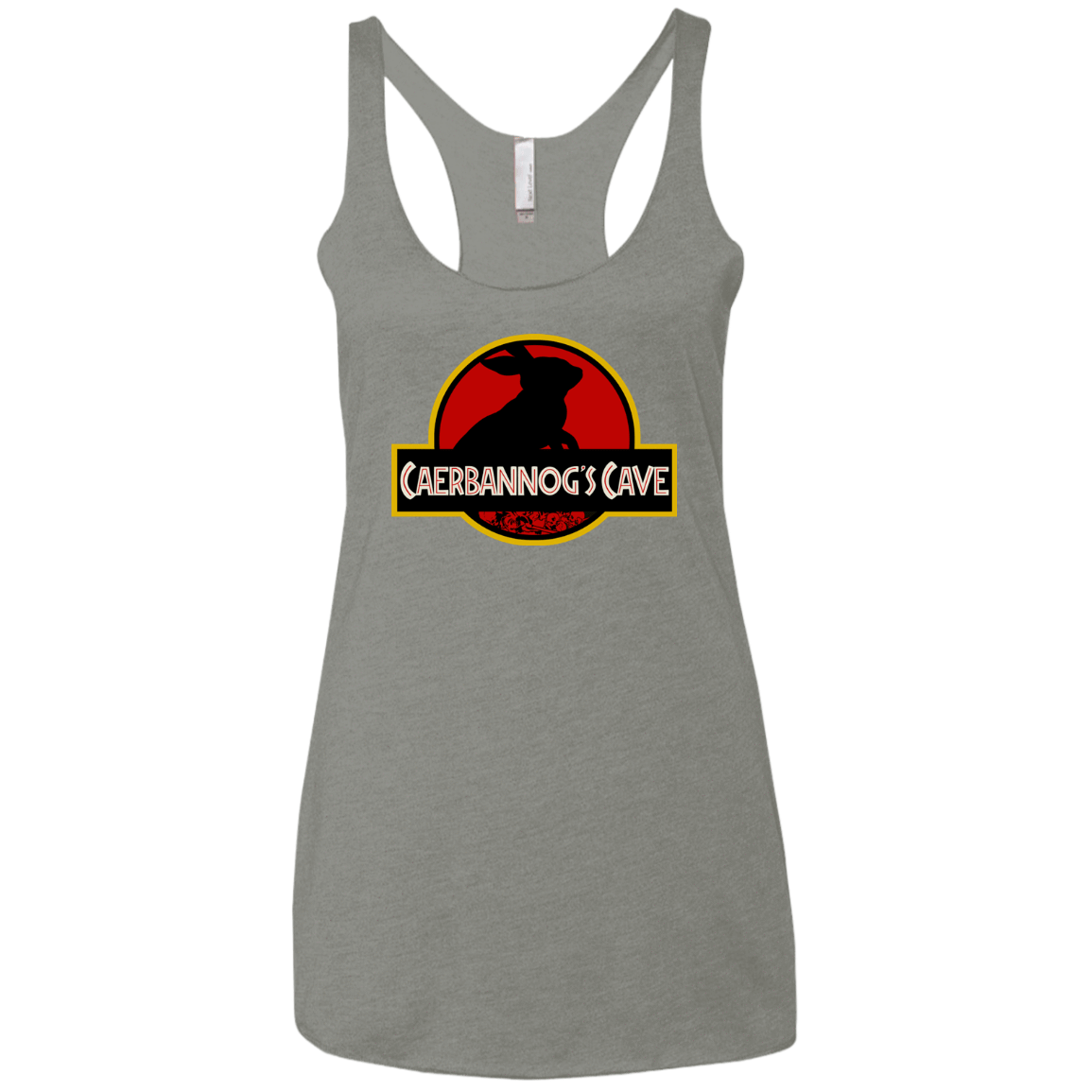 T-Shirts Venetian Grey / X-Small Caerbannog Cave Women's Triblend Racerback Tank