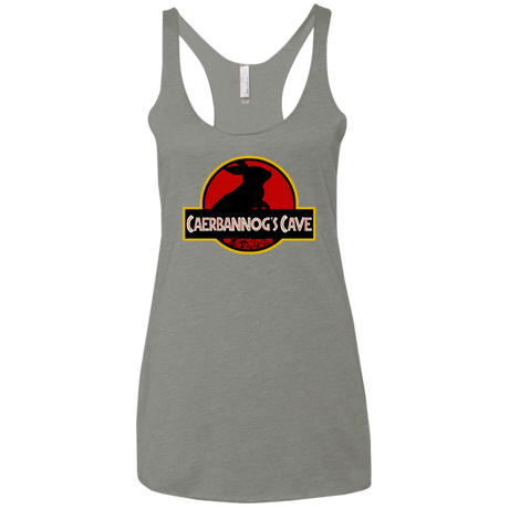 T-Shirts Venetian Grey / X-Small Caerbannog Cave Women's Triblend Racerback Tank