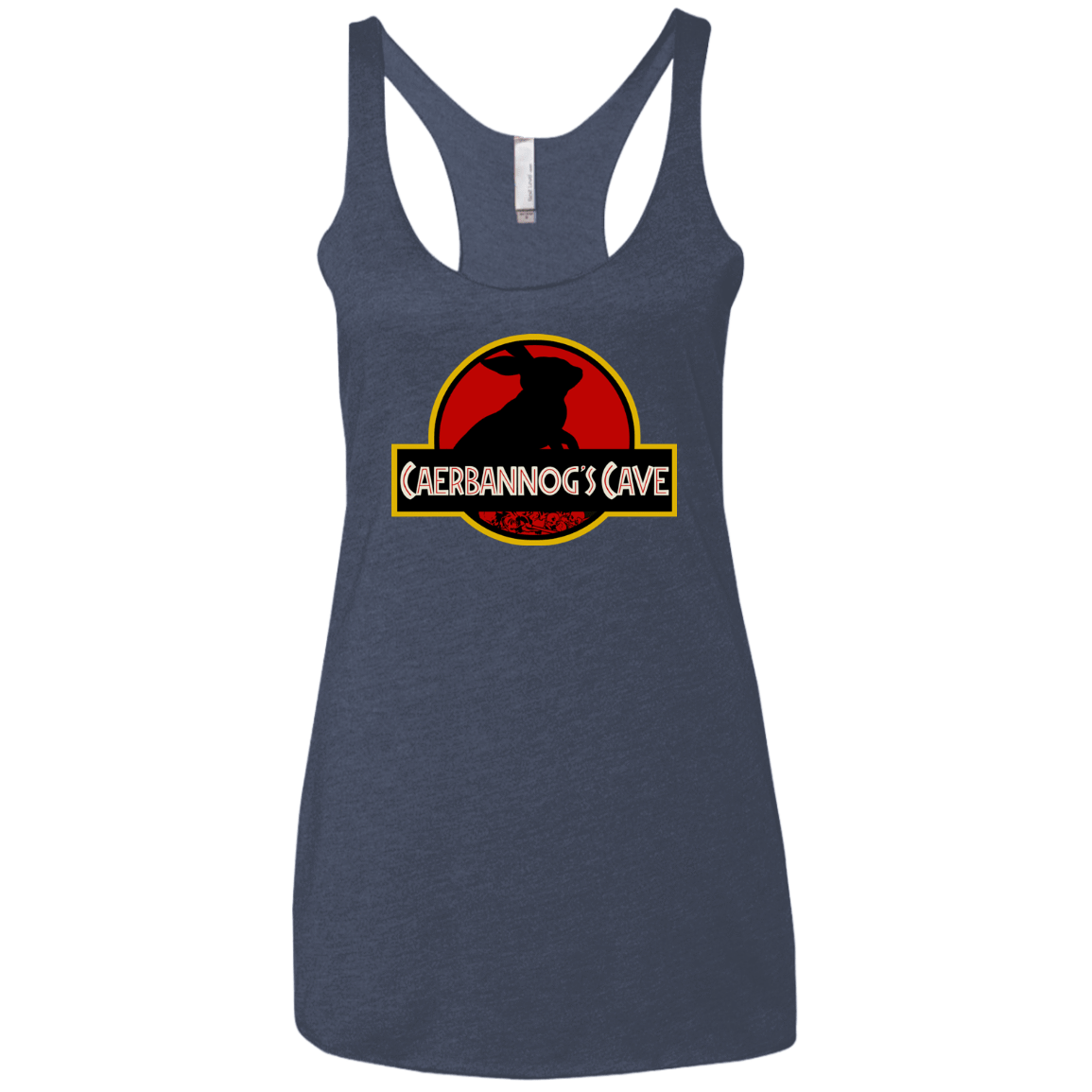 T-Shirts Vintage Navy / X-Small Caerbannog Cave Women's Triblend Racerback Tank