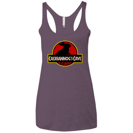 T-Shirts Vintage Purple / X-Small Caerbannog Cave Women's Triblend Racerback Tank