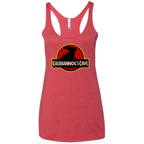 T-Shirts Vintage Red / X-Small Caerbannog Cave Women's Triblend Racerback Tank