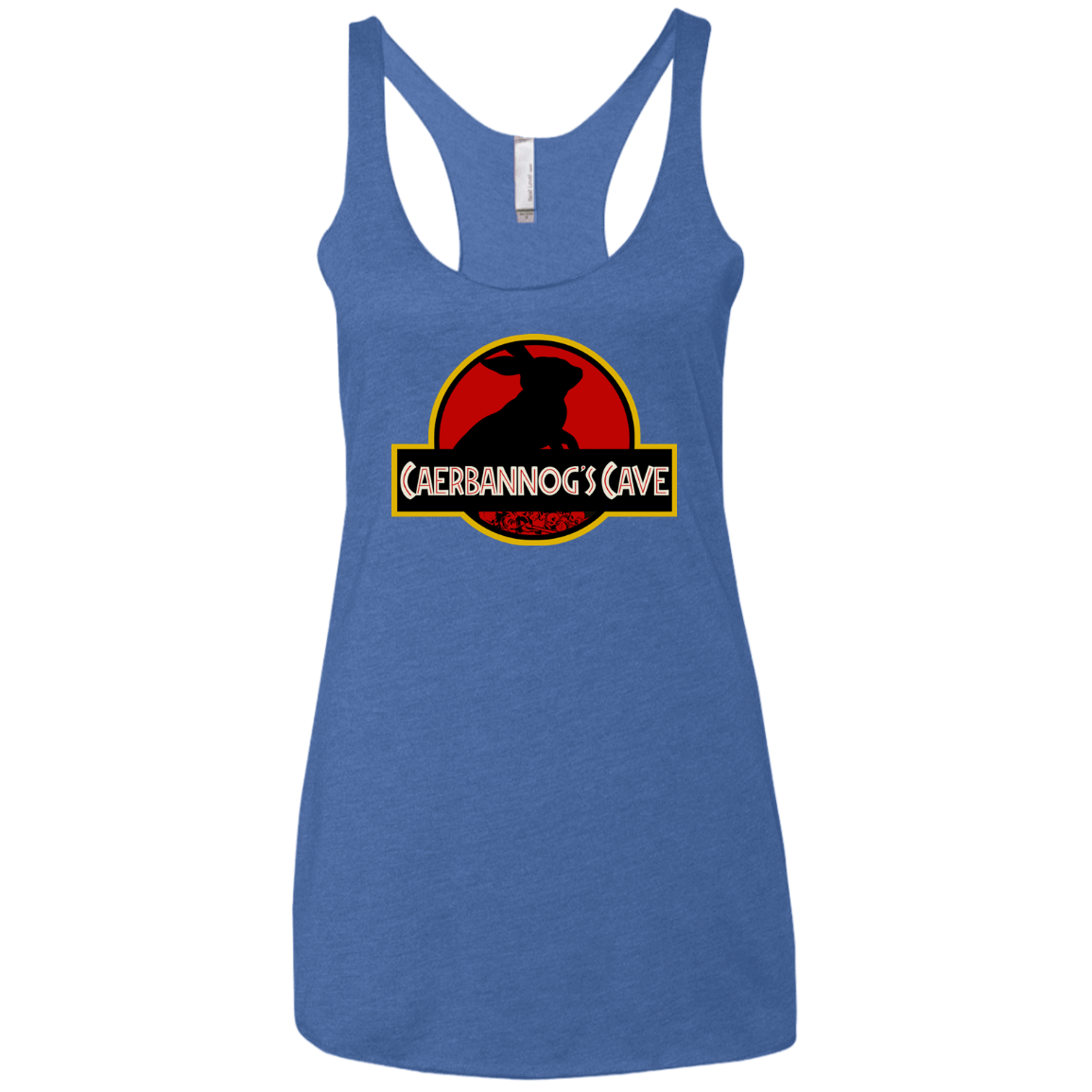 T-Shirts Vintage Royal / X-Small Caerbannog Cave Women's Triblend Racerback Tank
