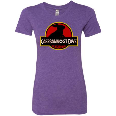 T-Shirts Purple Rush / S Caerbannog Cave Women's Triblend T-Shirt