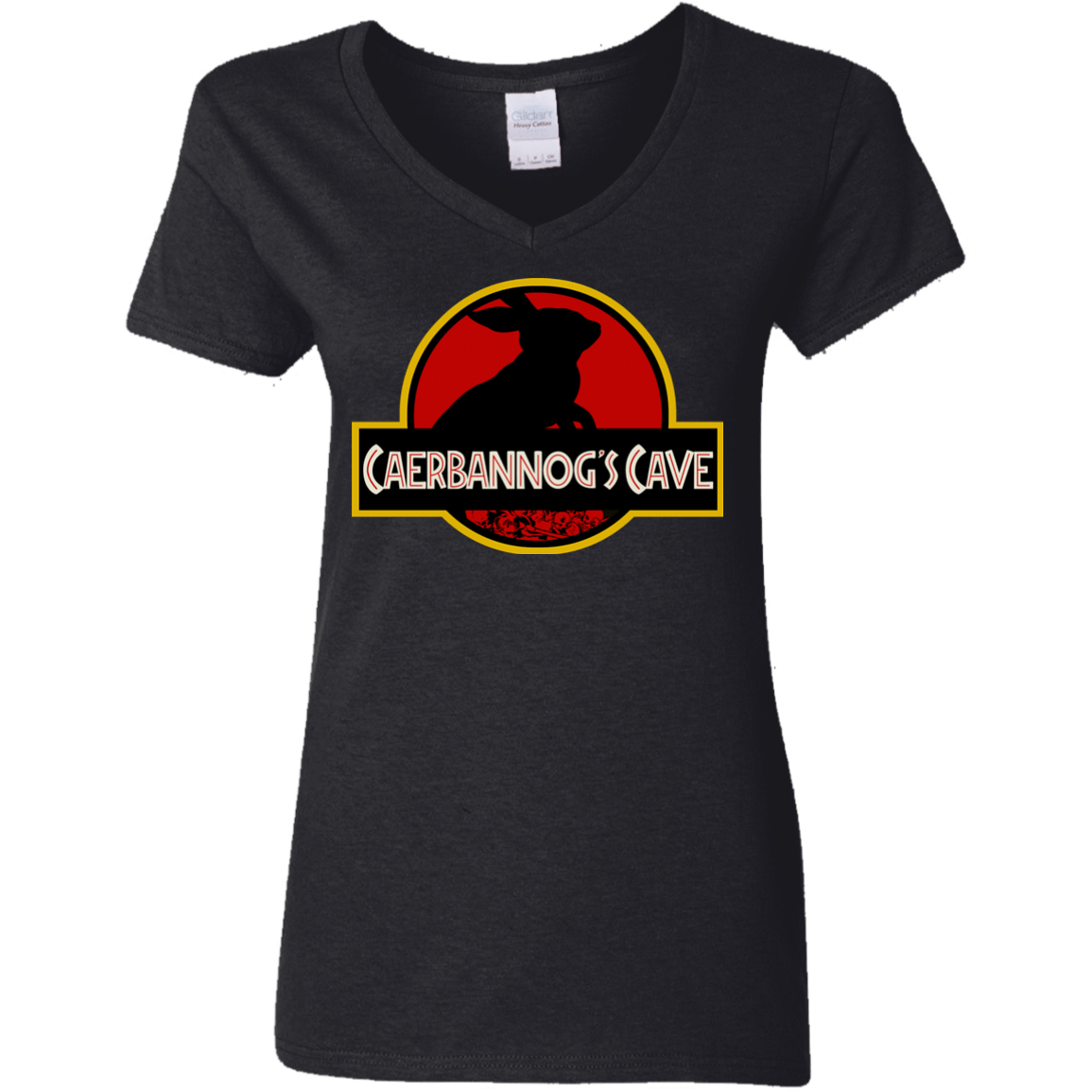 T-Shirts Black / S Caerbannog Cave Women's V-Neck T-Shirt