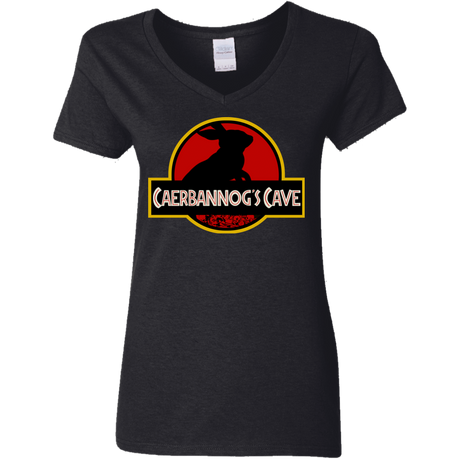 T-Shirts Black / S Caerbannog Cave Women's V-Neck T-Shirt