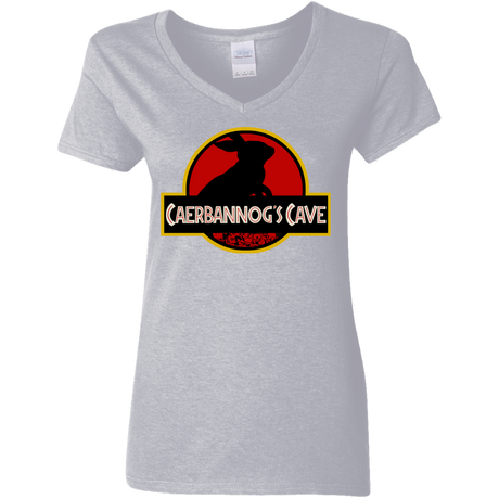 T-Shirts Sport Grey / S Caerbannog Cave Women's V-Neck T-Shirt