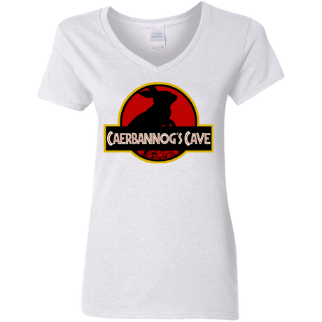 T-Shirts White / S Caerbannog Cave Women's V-Neck T-Shirt