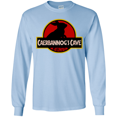 T-Shirts Light Blue / YS Caerbannog Cave Youth Long Sleeve T-Shirt