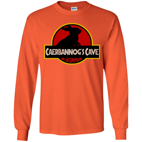 T-Shirts Orange / YS Caerbannog Cave Youth Long Sleeve T-Shirt