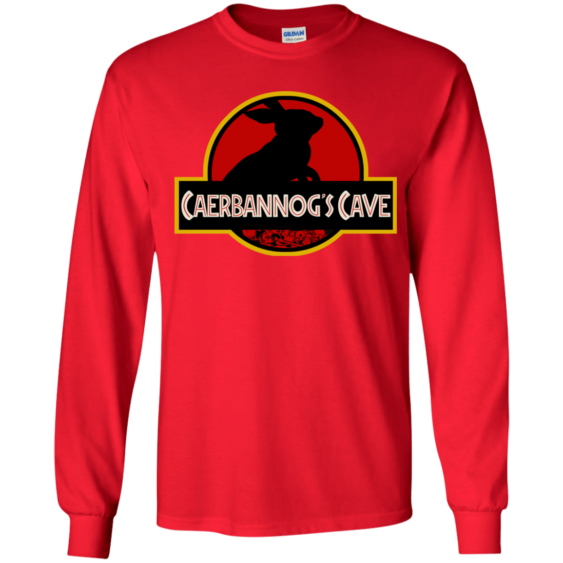 T-Shirts Red / YS Caerbannog Cave Youth Long Sleeve T-Shirt