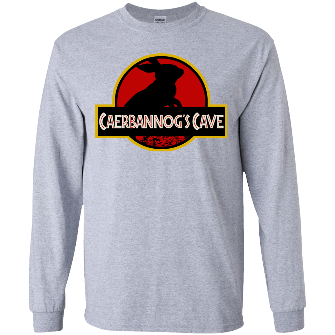 T-Shirts Sport Grey / YS Caerbannog Cave Youth Long Sleeve T-Shirt