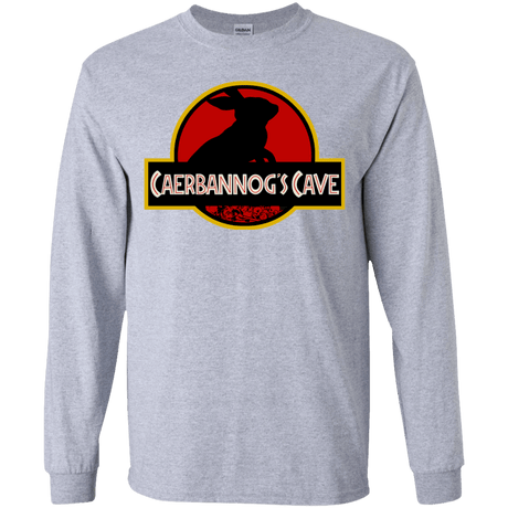 T-Shirts Sport Grey / YS Caerbannog Cave Youth Long Sleeve T-Shirt