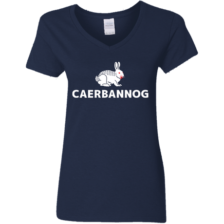 T-Shirts Navy / S Caerbannog Women's V-Neck T-Shirt